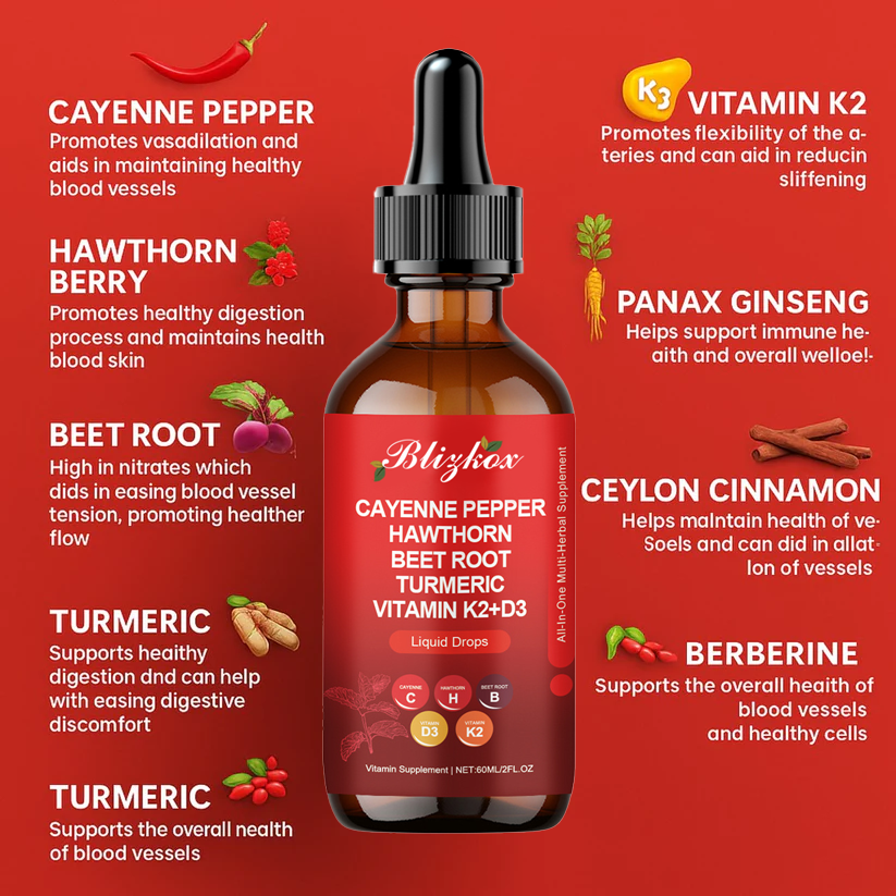 ðBlizkox® Multivitamins&Cayenne Pepper Supplement Daily Drops 2.0(ðšââïžððð«ð¯ðð«ð ðððð¢ððð¥ ððð¡ðšðšð¥ ððððšðŠðŠðð§ðððäžšâ€ïžâð¥)