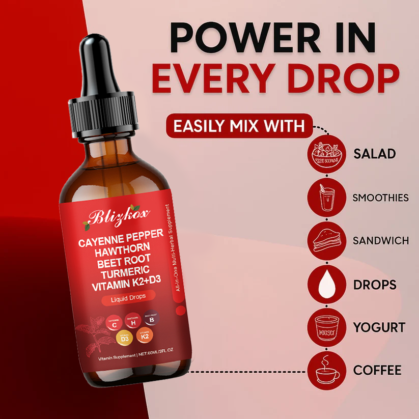 ðBlizkox® Multivitamins&Cayenne Pepper Supplement Daily Drops 2.0(ðšââïžððð«ð¯ðð«ð ðððð¢ððð¥ ððð¡ðšðšð¥ ððððšðŠðŠðð§ðððäžšâ€ïžâð¥)