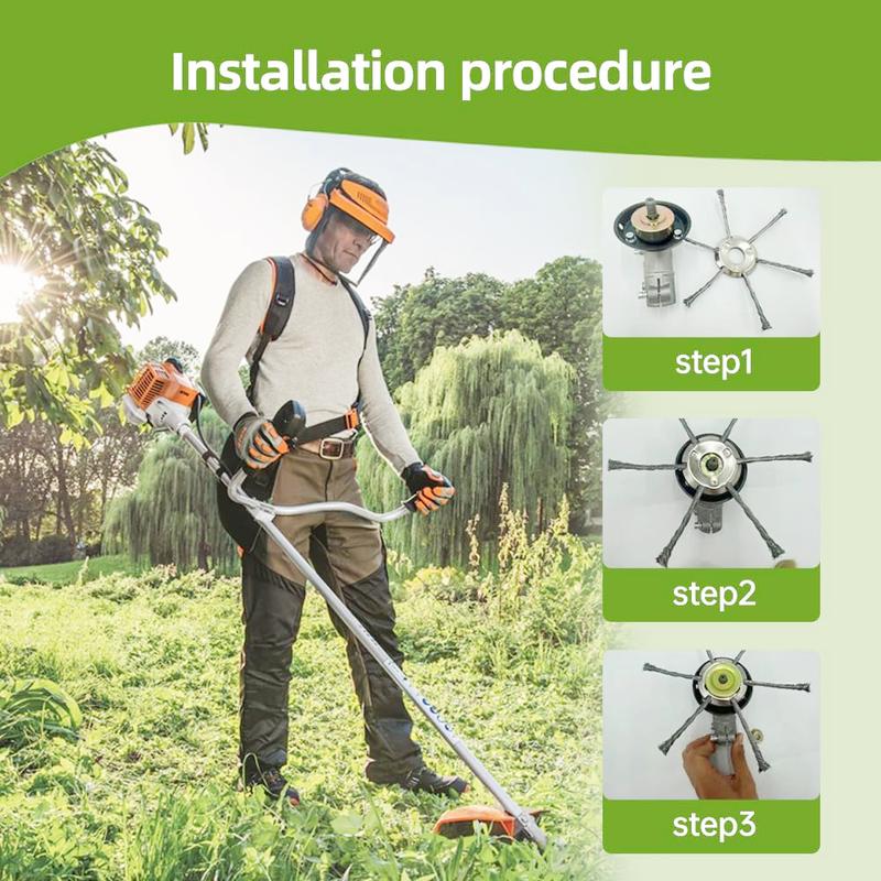🔥6 inch Steel Wire Brush Cutter for Electric Trimmers