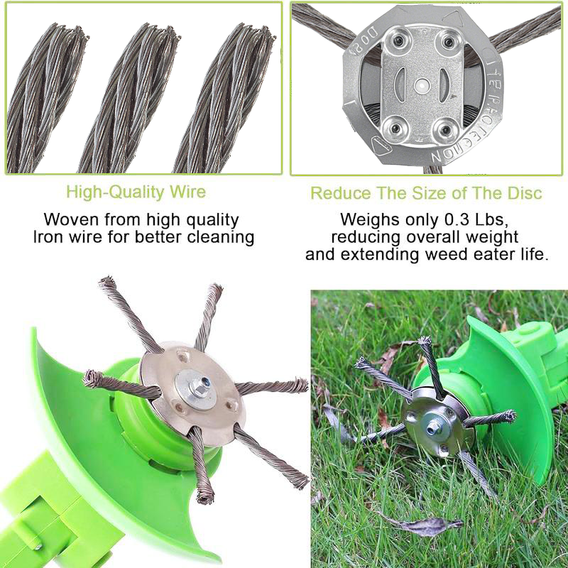 🔥6 inch Steel Wire Brush Cutter for Electric Trimmers