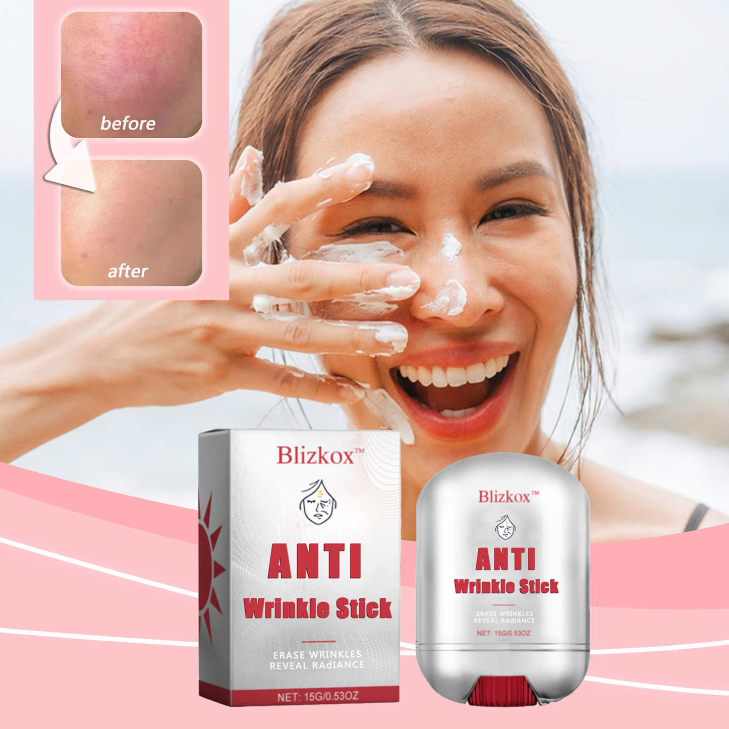 🔥🔥🔥Blizkox™AMTI Wrinkle Stick-nti-aging starts here. A mysterious power waiting for you to discover.🛒🔥🔥🔥