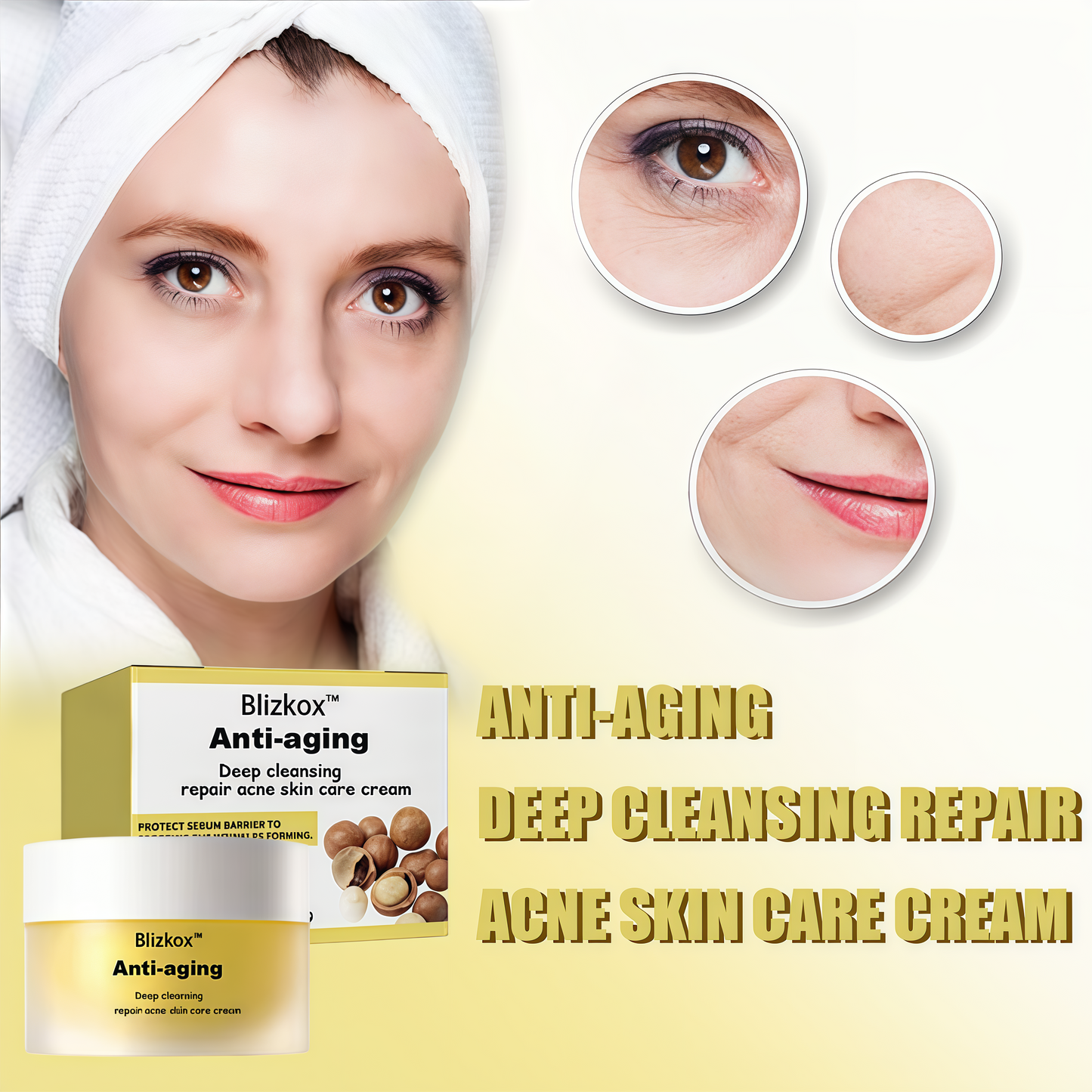 🔥🔥🔥Blizkox™🛒Nature’s Wrinkle Eraser: Macadamia & Peptide Fusion Cream🛒🔥🔥🔥
