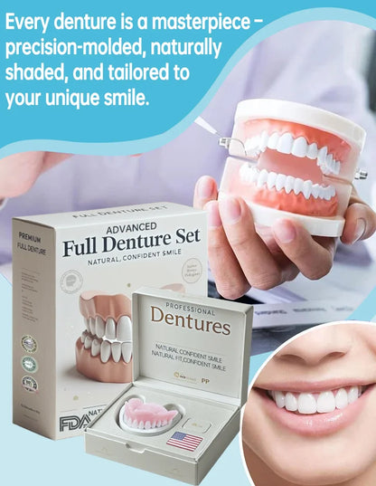 Blizkox™-🦷Advanced Customized Full Denture Set – For a Perfect Smile and Natural Comfort🥰( 🔥Last Day Promotion🔥）