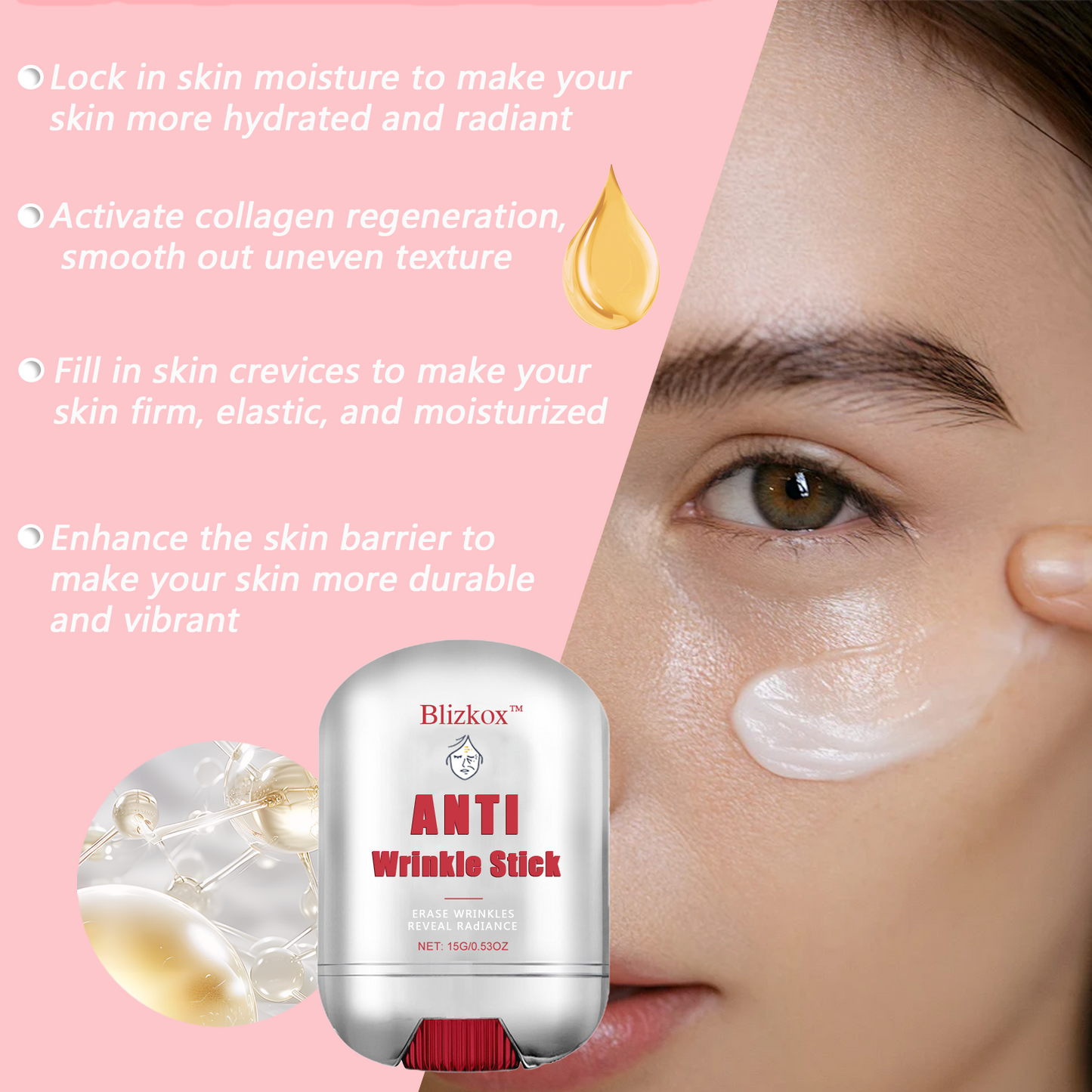 🔥🔥🔥Blizkox™AMTI Wrinkle Stick-nti-aging starts here. A mysterious power waiting for you to discover.🛒🔥🔥🔥